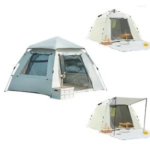 Tält och skyddsrum Instant campingtält Fällning av UV -skydd Enkelt inställt ventilerad vattentät avtagbar för utomhuspicknickvandring