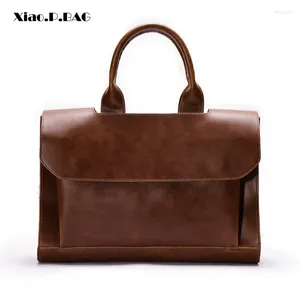 Evening Bags Xiao.P Brand Fashion PU Leather Handbag Men Messenger Bag Business Briefcase For Multifunction Laptop Men's