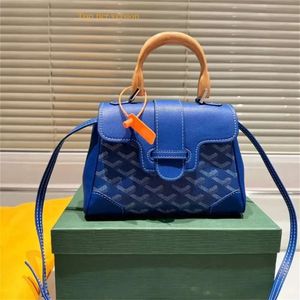 Ard Frau Echtes Leder Mini Holz Saigons Taschen Goyatd Bag Designer Bag Crossbody Tasche Mode winzige Holz Totes Telefon Geldbörse Leder Goyatd Bag 172 462