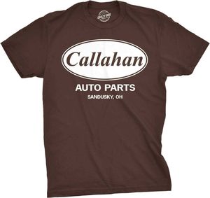 TS Crazy Dog Mens Callahan Parts Motor Parts T-shirt zabawny wzór Nowatorski koszulka
