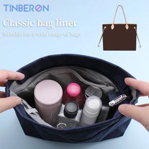 Tinberon Oxford Stoff Kosmetische Make -up -Tasche Frauen Tasche Handtasche Einsatz Organisator große Kapazität Reisetaschen Organizer Bag Liner 240510