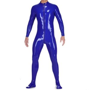 LATEX RUBRACION BODSUIT DINIMULAR TCESS COSPLAY AZUL AZUL FRONTE DO ZIPPER DO MASSELAÇÃO MADEIRA XS-XXL COSPLAY, MASCHERADA