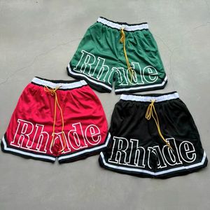 Designer Rhude Shorts Summer Fashion Beach Men de alta qualidade Wear Red Blue Black Purple Pants Pants Mens S M L XL