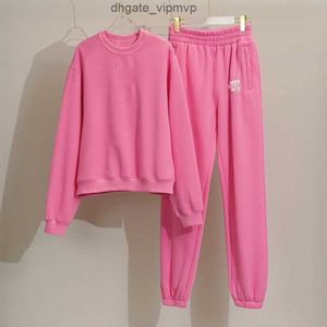 Tracksuits Basic Clothes Womens Tracksuit XL-5XL Pinkl Long Sleeve Sweatshirt Sportbyxor Plus Size Autumn Sweatshirts Two Piece Set