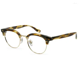 Sunglasses Frames Belight Optical Japan Prescription Vintage Retro Round Shape Acetate With Titanium Eyeglasses Spectacle Frame Eyewear
