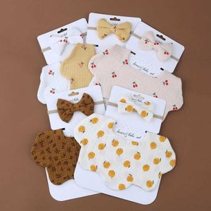 Bibs Burp Cloths Baby Bib Apressent Saliva Полотенце с носовой повязкой для повязки на голову, набор прямой доставки D240513