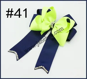 Accessori per capelli 2024 EST 30pcs 5 ''-6 '' Rinestone Cheerleader Bows Sparkles Cute Cheer