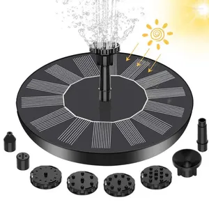 Decorações de jardim 1.2W mini -fonte solar piscina lago