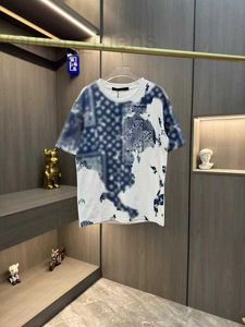 Men's Plus Tees Polos Designer 2024 Summer Fashion Brand New Loose Graffiti Letter Printing Short Sleeve Casual and Women's Round Neck samma T-shirt A2TA