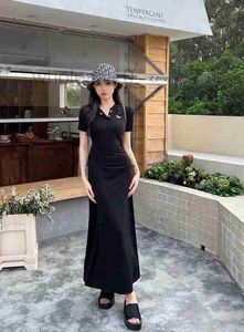 Podstawowe sukienki zwykłe Designer Black Haute Couture Fishtail Sukienka dla kobiet w lecie, nowy szczupły dopasowanie i elegancki styl, pośladki owinięte długą spódnicą Bzkn