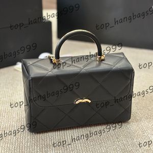 Kozmetik Kılıf Vanity Kutusu Aynalı Hafif Çok Yönlü Makyaj Mobil Depolama Çanta Kart Tutucu Üst Deri Tutucu Altın Zincirleri Crossbody Lmbskin Cüzdan 20x12cm