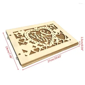 Zapasy imprezowe panie Heart Wedding Book Guest Book Rustic Wooden Guest Book Po