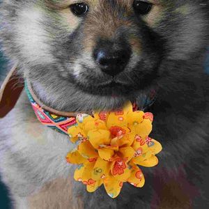 Hundkläder båge krage husdjur tillbehör katt blomma design blommor prydnad levererar blommiga smycken