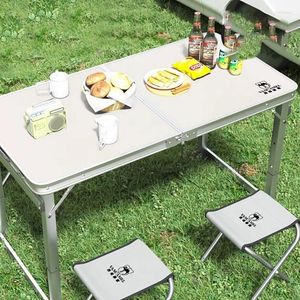 Camp Furniture Picnic Dobing Camping Table Dining Dining Outdoor Portable Coffe Gadgets equipamento