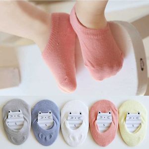 Kindersocken Süßigkeiten Babybodensocken Neugeborene Baumwolle Unisex Kinder Anti-Slip-Socken Kurzer Knöchelsocken Baby Jungen Mädchen Erst Walker 1-3y D240513