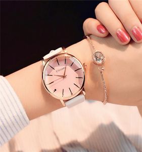 Design quadrante poligonale Donne orologi abiti di moda di lusso in quarzo orologio Ulzzang di marca elegante da donna bianca da polso in pelle 2018 T9178915