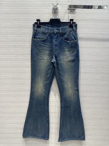 Designer Jeans 2024 New Spring Summer Fashion Panelled Same Style Pants Luxury Women's Pants ba0513