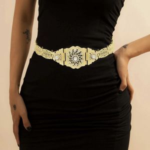 Waist Chain Belts Morocco Bohemia Egypt Crystal Rhinestone Berry Barton Dance Beach Womens Belt Suitable for Christmas Party Gifts Q240511