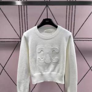 sweaters Designer Women Jumper Knit Sweater Clothes Fi Pullover Female Autumn Winter Clothing Ladies White Loose Lg Sleeves Elegant Casual Tops X1E3#