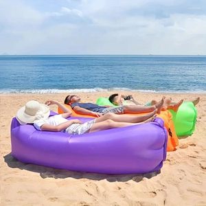 Dostarki imprezowe nadmuchiwane leniwe leniwe sofa sofy plażowe przenośne sofy składane akcesoria śpiwora