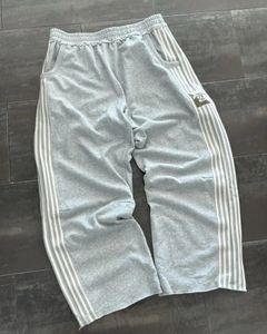 Y2K Trend retrò coreano pantaloni della tuta semplice a strisce casual pantaloni harajuku joggers larghi uomini uomini elastici dritta 240508