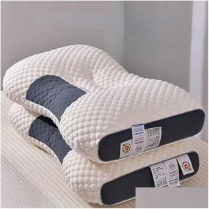 Pillow 3D Spa Mas Partição para ajudar a dormir e proteger a roupa de cama de algodão de malha 231013 entrega de parto têxteis de jardim doméstico suprimentos dhnv2