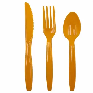 Dinnerware Clear Plastic Forks Party Disposable Heavyweight Utensils Cutlery Bulk Plate Chargers Set Of 8 Mats Bamboo