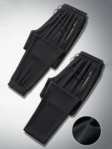 Sommer atmungsaktives Netz schwarze Joggingpants Männer Jogger Sportswear Baggy Hosen männliche Freizeithosen Plus Größe 7xl 8xl 9xl 240423