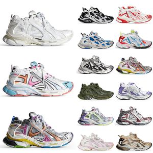 Vintage Fashion Luxury Outdoor Sneakers Casual Designer Spring Fall Tracks Track Runners 7.0 Качественные резиновые тренажеры Mens Mens Mens Women Sports Shoes Размер 35-46