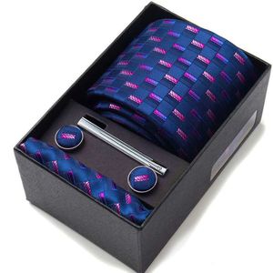 Cravatta set da collo cravatta business clip cravatte per cuffink set per uomini cravatta verde corbatas abiti accessori matrimoniali in scatola regalo gravatas