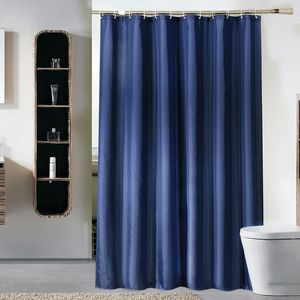 Shower Curtains with Hooks Monochromatic Comfortable Waterproof Bathroom Bath Blue High Quality 240512