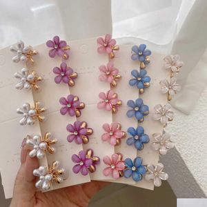 Andra nya modebangs Catch Clip Crystal Flower Side Hairpin Crab Cl mini Temperament Top Hair Accessory for Girl Drop Delivery Jewe Ota4i