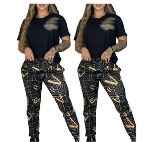 Designer mody damski damskie ciasne spodnie pasują do dwóch kawałków