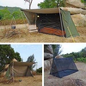 Tents and Shelters 2-person Bushcraft tent Beck style outdoor camping 2-story hiking shelter forest backpack hot tentQ240511