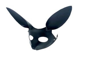Cosplay Güzel Köle Tavşan Maskesi Yetişkinler Oyunları BDSM Bondage Deri Kısıtlamaları Masquerade Ball Karnaval Partisi Sex9241948 için Açık Göz Maskesi