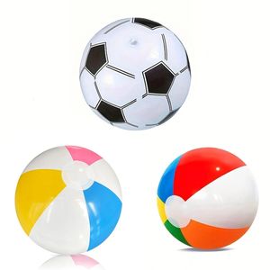 1PCインフレータブルビーチボール30cm 6色のボール35cmフットボール40cm 4色のボールスウィミングプールビーチパーティー装飾ボール240514