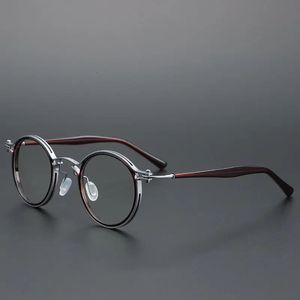 Okrągłe okulary czytania Cubojue męskie kobiety przeciw niebieskie światło 0 150 200 250 przezroczyste okulary ramy mężczyzn 45 mm wąskie nerd okulary 240514