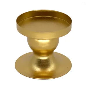 Candle Holders Modern European Style Round Holder Iron Art Freestanding Home Decoration Portable Wedding Centerpieces Gold Candlestick