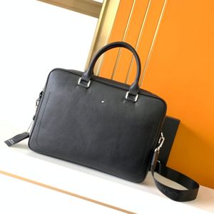 10A 7025-1 Portföljdesigner Väskor Luxury Business Handbag Laptop Bag Notebook Bag Computer Handbags Formell axel M ontblanc