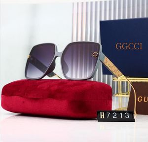GGCCCデザイナーブランドサングラス女性男性大規模なフレームデザインカジュアルサングラスボックスオプションの優しいお気に入りの女優は必需品7252年8月7252 7213 GIVE