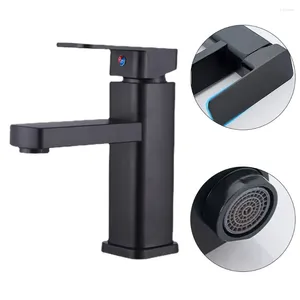 Bathroom Sink Faucets 1Pcs Basin Faucet Single Hole Handle And Cold Water Tap Paint Under Counter
