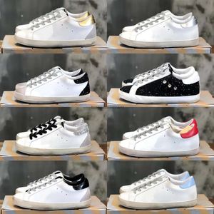 Golden Star Sneakers Designer Dirty Stars Men Women Casual Shoes Italian Canvas Shoe Lace Up Vintage Outdoor Fashion Dupe Do-Old Sneaker Storlek 35-45