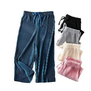 Trousers Shorts Teenage Summer Wide Legged Pants for Girls Casual Elastic Waist 2022 Fashion Loose Shorts for Children Mosquito proof Folded TrousersL2405L2405
