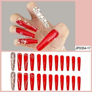 Wearing Nail, Fake Nail Patch, Long Ballet Nail, Love and Diamond Combination, Shiny and Mature, Ready for Wholesale, Finished P