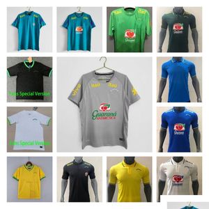 Fotbollströjor Brasilier 19 20 21 22 10 Pele Neres Casual T Shirts Football T.Sia P.Coutinho G.Jesus Marquinhos Casemiro Vini Jr Richarl Otx09