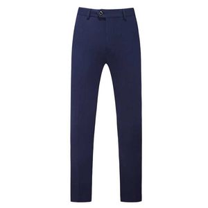 Męskie spodnie Męskie spodnie rozciągnij stały kolor inteligentny swobodny spodnie męskie spodnie biurowe spodni wiosna jesień koreański biznes Slim Spodnie Y240514