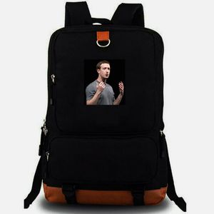 Mark Elliot Zuckerberg Backpack Great Man Daypack Good School Borse Print RucksAck Leisure School Laptop Day Pack