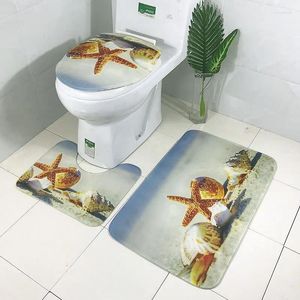 Banyo Paspasları A 3 PCS/SET ZEBRA Çizgili Hayvan Desen Leopar Banyo Set Halı Emici Slip Olmayan Kaide Halı Kapağı Tuvalet Kapak Mat