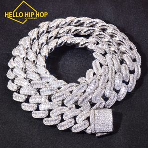 Den bästsäljande 12mm t fyrkantiga iskylda mäns och kvinnors hiphop smycken kubansk kedja är en modern och trendig, personlig rap essential halsbandsobjekt