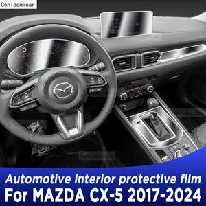 Outros acessórios de interiores para Mazda CX-5 2017-2024 Tela de navegação do painel da caixa de engrenagens TPU Automotive Interior TPU Capa de filme protetora Acessórios anti-arranhões T240509